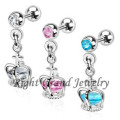 316L acero inoxidable cristal Anime cuerpo Helix de joyería joyería Piercing